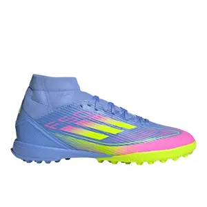 adidas Womens F50 League Mid Turf Soccer Cleats - Blue adidas Womens F50 League Mid Turf Soccer Cleats - Blue
