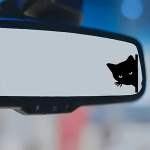 4PCS/SET Cute Peeking Cat Series Car Stickers, Lovely Cat Element Decals, A Creative Vehicle Exterior Decoration to Add Soft Pet Charm to Your Vehicle