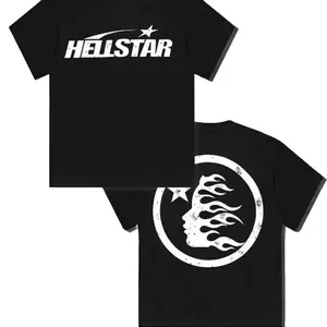 Hellstar Vintage Washed Hellstar Graphic T-Shirt | Streetwear Fan Top - Classic Oversized Fit, Heavyweight Cotton, Iconic Logo, Unisex Design, Perfect for Concerts & Casual Wear, Menswear