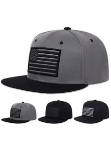 Unisex American Flag Baseball Cap, Adjustable Sun Protection Casual Hat, Fitted Asymmetrical Design for Spring & Fall, Quality Caps