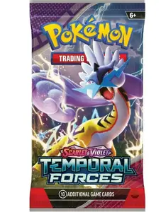 POKEMON TCG: Scarlet & Violet - Temporal Forces: Booster Pack - 10 Cards, 1 Basic Energy, Over 160 Cards, Ungraded, Printed in the US Sealed Hobby Box
