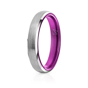 Tungsten Ring - Resilient Purple - 4MM