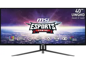 MSI 40" 155 Hz IPS UWQHD IPS Gaming Monitor FreeSync Premium (AMD Adaptive Sync) 3440 x 1440 (2K) MAG401QR
