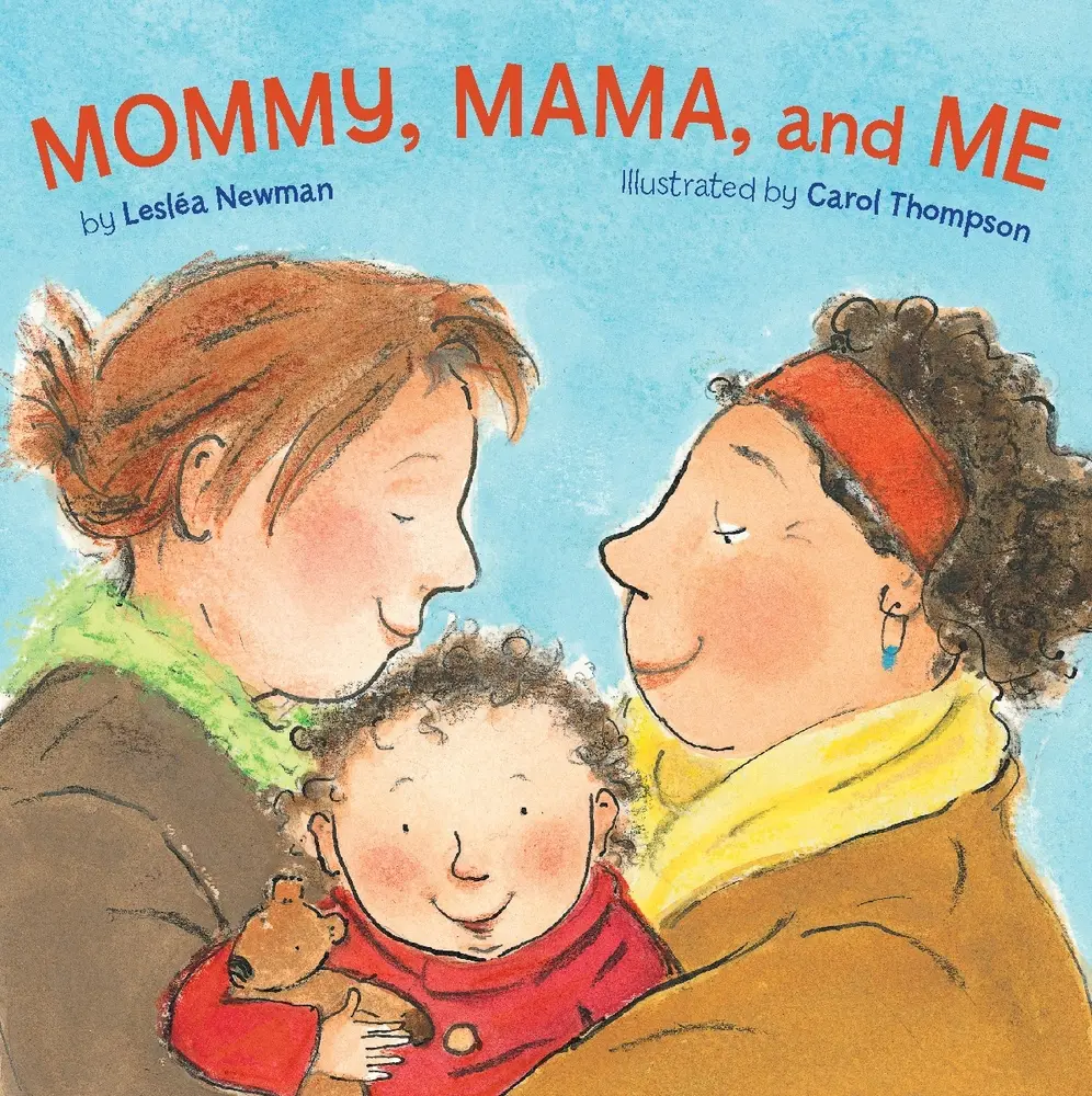 Used Kids Book - "Mommy, Mama, and Me" by Lesléa Newman (Board Book) - English, Heartwarming Rhythmic Text, Illustrated for Bath Time School & Educational Supplies