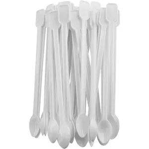 200 count Mini Plastic Coffee Blender Spoon &  Stirrer
