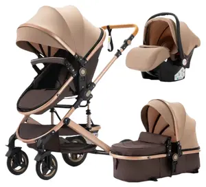 2-in-1 High View Stroller with Cradle Mode, Foldable Shockproof Stroller, Two-Way Seat - Toddler Stroller, Suitable for 18+ Months, New Year Gift