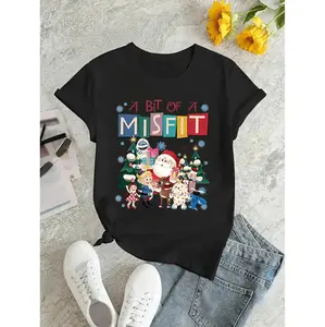 Golf Gift T-Shirt For Men And Women Stylish Christmas Themed Women'S T-Shirt With Medium Stretch Knit Fabric Featuring Round Neck And Short Sleeves For Ultimate Comfort In Casual Summer Wear