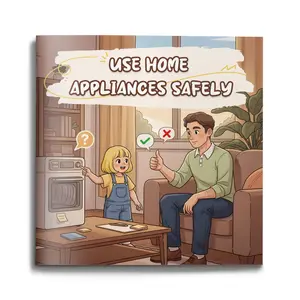 Kids’ Safety Skills Storybook Set Teach: Stranger Danger, Body Boundaries, Food Safety & Home Safety