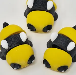 3D Printed Articulated Bee Fidget Toy - Compact, Bee-Shaped with Wigglable Parts, Sensory Stress Relief Toy for Fidget & Finger Play