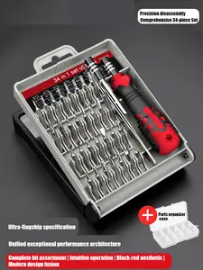 Professional-Grade 34-in-1 Multi-Function Screwdriver Set – Precision Repair Toolkit with Interchangeable Bits & Portable Storage Case