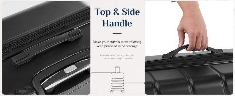 【Deal】Sweet Furniture S -Luggage 20''/24''/28''Luggage, Hard Shell ABS Suitcase with Double Spinner Wheels, Lightweight Expandable Rolling Luggage with TSA Lock