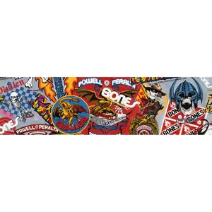 Powell Peralta Skateboard Griptape Collage 3 9" x 33" Sheet