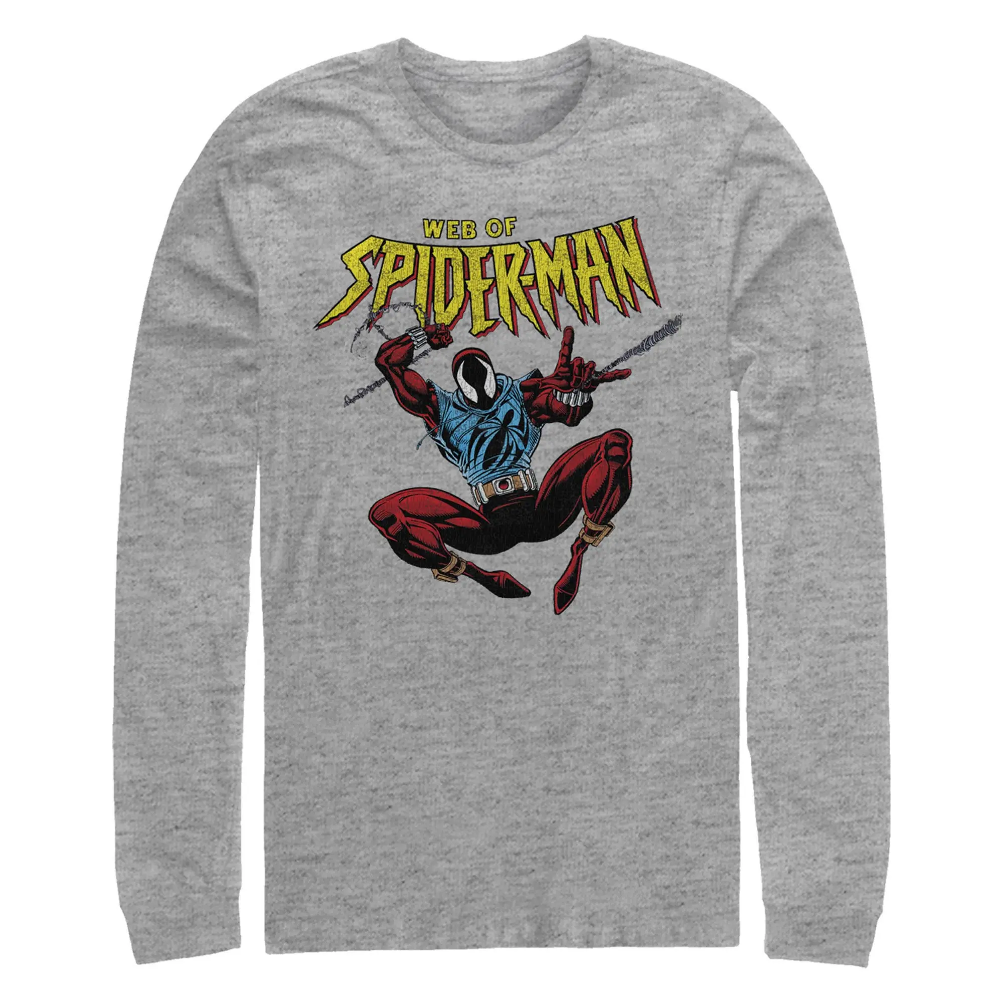 Men's Spider-Man Web of Spider-Man Long Sleeve Shirt