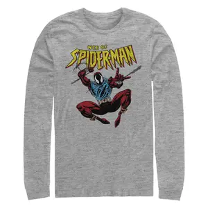 Men's Spider-Man Web of Spider-Man Long Sleeve Shirt