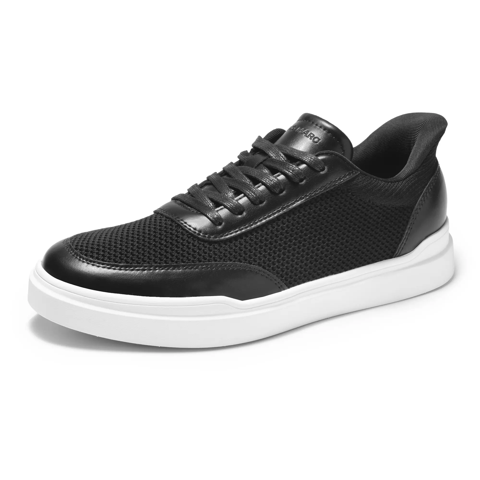 BRUNO MARC WaveFlex CoreBreeze Men's Slip-On Cushioned Casual Trainers - Knit Upper, EVA Sole, Soft Fabric, Breathable Liner, Absorbs Impact, Elastic Lace, Lightweight, Minimalist Design, Men's Shoes, Walking Sneaker Trainer, All Day Wear