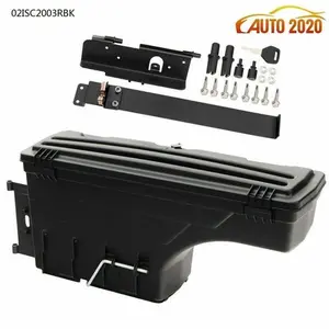 Fit For Toyota 2007-20 Tundra Pickup Black 6'6" Truck Bed Storage Box Toolbox
