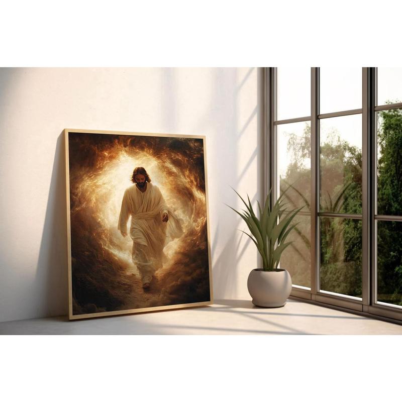 Jesus Canvas Wall Art | Christian Decor | Jesus Modern Canvas Print | Jesus Canvas Art Print | Jesus Poster, Jesus Frame Canvas | Jesus Art