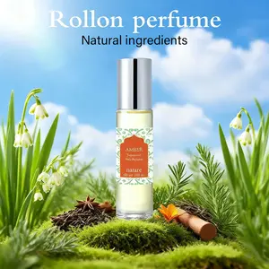 Wood Musk Scented Perfume Oil, Natare Amber Natural Fragrance, Thyme Tea Opening, Lily Rose, Sandalwood Amber Ending, Floral Fragrance Blend