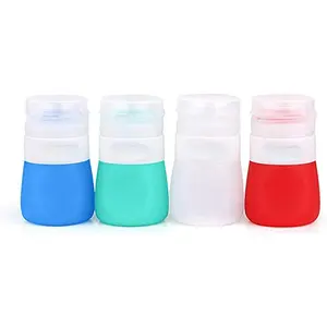 Squeeze Portable Salad Dressing Container to Go Bottles for Sauces, Mini Salad Dressing Bottles,Leakproof Condiment Storage Bottle, Mini Ketchup Bottle Dressing to Go for Lunch set of 4 (37ML)