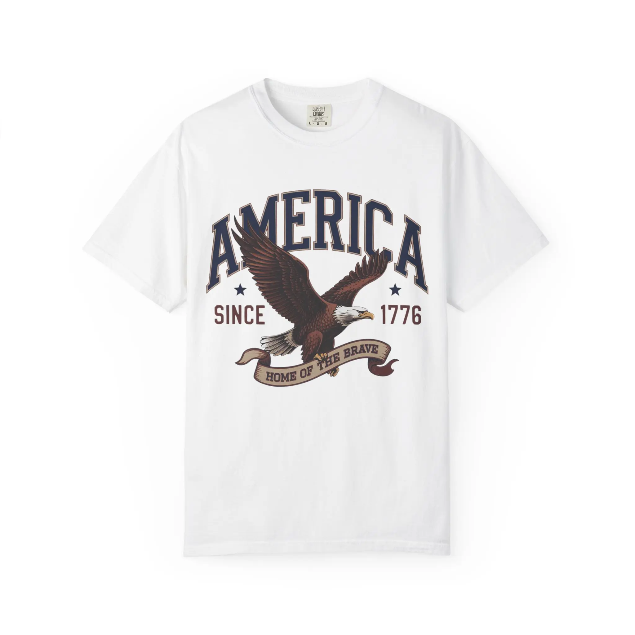 America Eagle graphic T-shirt | Patriotic 1776 bald eagle design