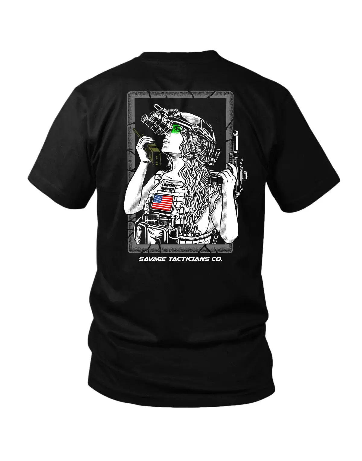 SAVAGE TACTICIANS Men's Danger Close Graphic T-Shirt | Soft Lightweight Streetwear Top with a Premium Silk Screen Print, Shortsleeve, Casual, Menswear, Round Neck