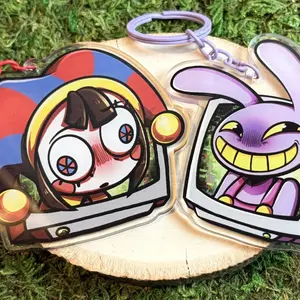The Amazing Digital Circus Computer Keychain Keychains/Charms || Pomni, Jax