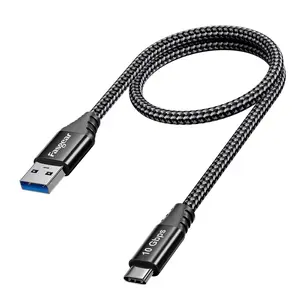 Fasgear Short Android Auto USB C Cable .ft  Gbps USB A to C.Gen  Data Transfer, TypeC Carplay Cord, A Fast Charging for iPhone // Pro Max, iPad, External SSD, Pixel , Galaxy S