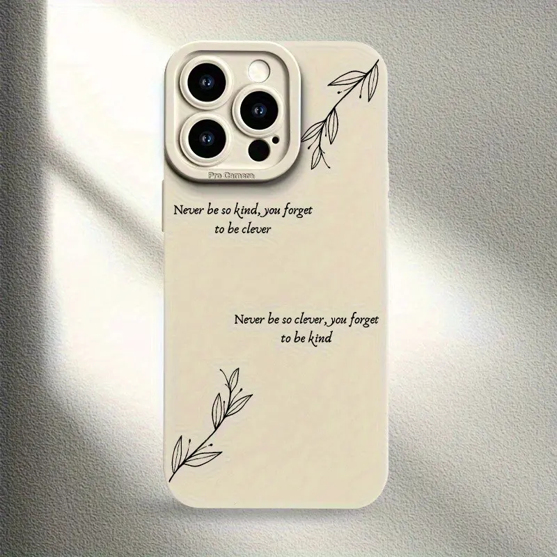 Phone Case with English Quotes and Motifs/for iPhone 17 Air/16 Plus/15 Pro Max/14 Pro/13/12/11 Full Protection Shockproof Phone Case/Suitable as a Gift for Family or Friends/Protective Accessories/MS582