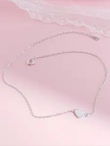 Heart Pendant Ankle Chain, Fashionable Anklet for Women & Girls, Elegant All-match Fashion Accessories for Daily Wear, Trendy Exquisite Jewelry for Birthday Gift