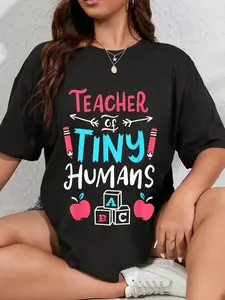 100% Cotton Teacher Preschool Pre K Kindergarten T-Shirt