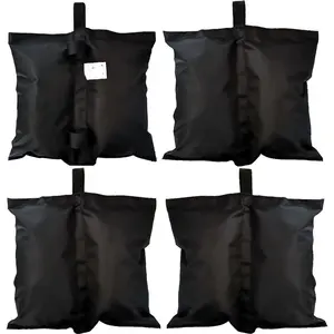 Sand Bags for Canopy Tent, Heavy Duty Weights Sandbags, 4 count-Pack (Black)