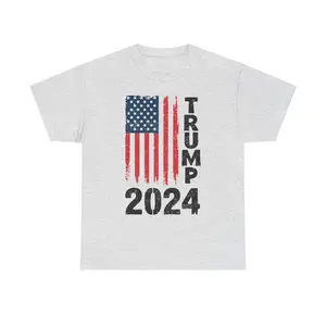 Trump Flag - Unisex Heavy Cotton Tee