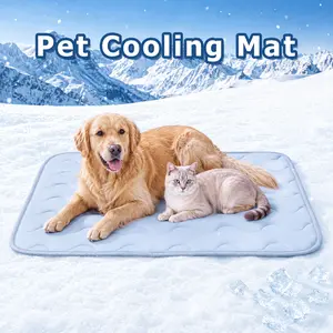 PETZOOKA Dog Cooling Mat Q-Max>0.4 Self Cool Pad for Dogs and Cats with Anti-Slip Bottom Washable Portable Pet Sleeping Pad for Summer，X-Larger Size 47.2" *29.6"