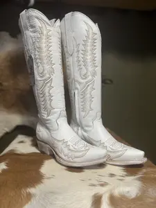 GABRIELA-WHITE BOOTS