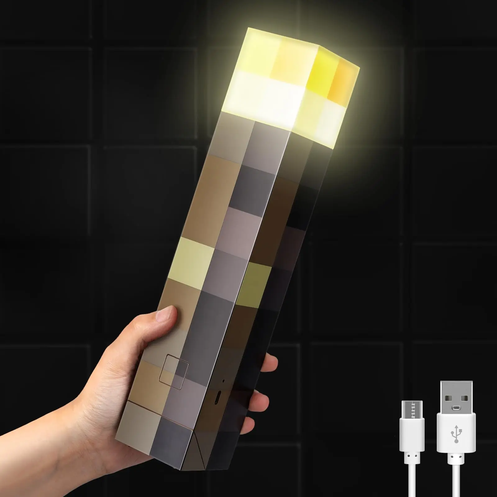 Wall Mounted LED Night Light with Rechargeable Battery, Handheld Flashlight with USB Charging Port, Versatile Lighting Solution, Light Decor