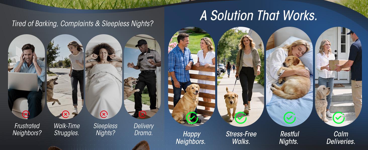 Ultrasonic Bark Collar for Large Medium Small Dogs, Humane Fast & Gentle Anti Bark Collar with Beep & Vibration, Smart Barking Collar with 7 Adjustable Sensitivity Levels,Black