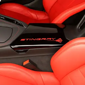 Corvette Stingray Armrest Cover (LED Logo, 2020-23)
