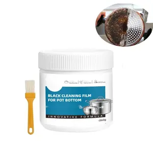 Pot Bottom Cleaning Film, Pot and Frying Pan Cleaner, Burnt Residue Remover, Grease Removal Agent, Cleaner Treatment Agent, Strong Burnt Residue Remover Paste, Kitchen Household, Heavy Duty Cleaner, Kitchen Cleaning Product, Household Cleaning Supplies