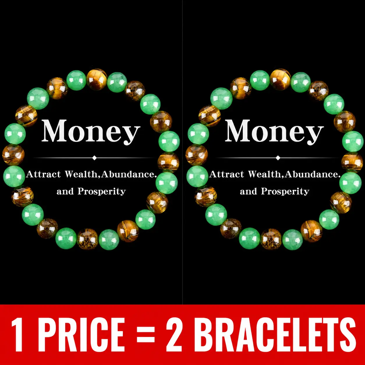 Money Attraction Bracelet -2Pcs