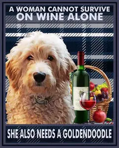 Golden Doodle Fun Print