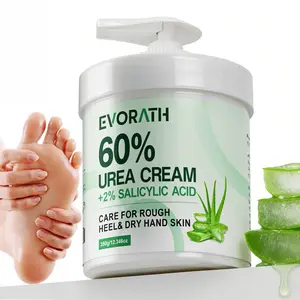 60% urea cream and 2% salicylic acid, mainly composed of aloe vera, suitable for dry and cracked heels, knees, elbows, and hands, to keep moisture, deeply moisturize, lock in moisture and retain moisture, suitable for all skin types -350G