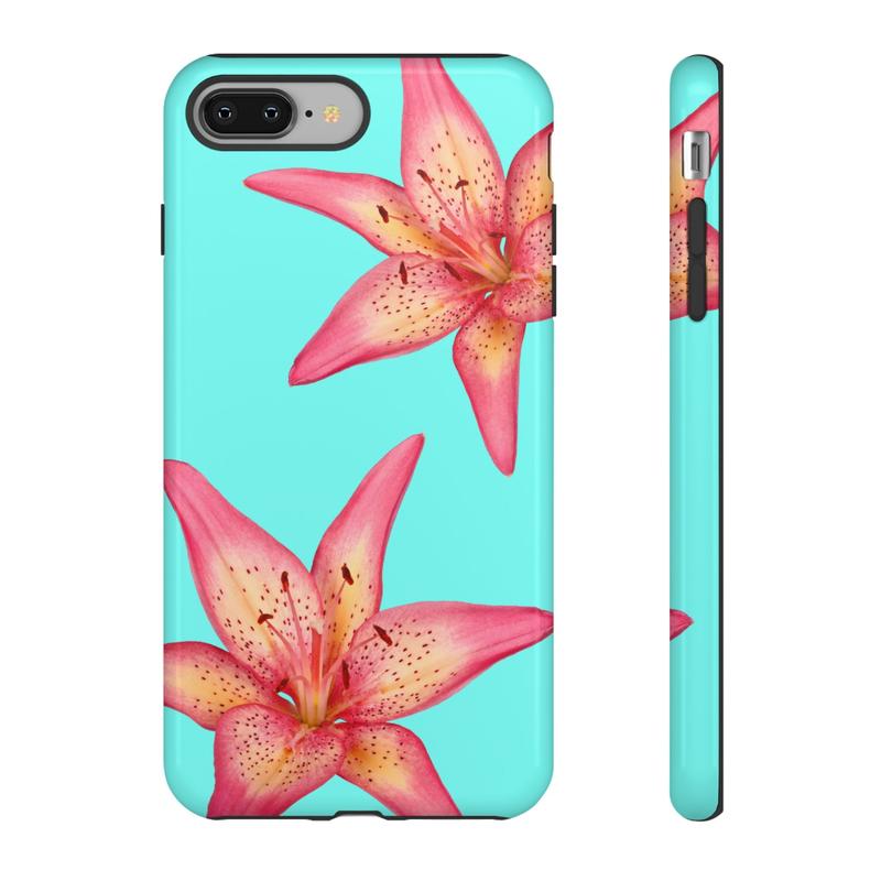 Premium Tiger Lily Flower Phone Case, Shockproof & Protective, High-Color, Available for Different Phones