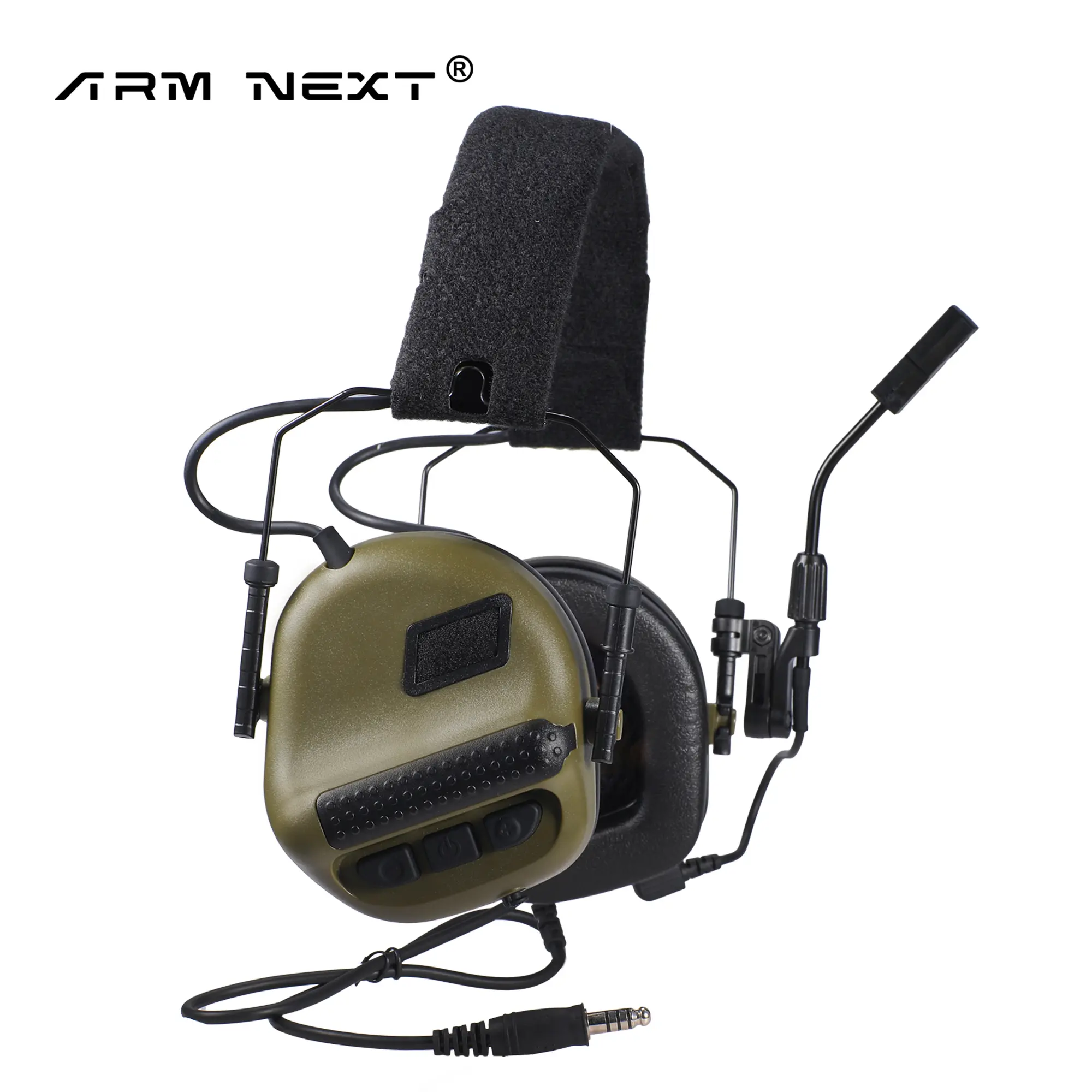 summervibes F10-E Electronic Tactical Hearing Protection Headphones Outdoor Shooting Hunting Labor Work Noise Cancelling Headset Adjustable Headband Anti-noise Earmuffs Sound pickup Noise reduction Earplugs