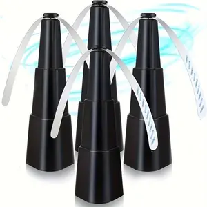 Retractable Fly Fan, Portable Retractable Fly Fan, Hands Free Fan, Outdoor Sports Accessories for Camping & Parties