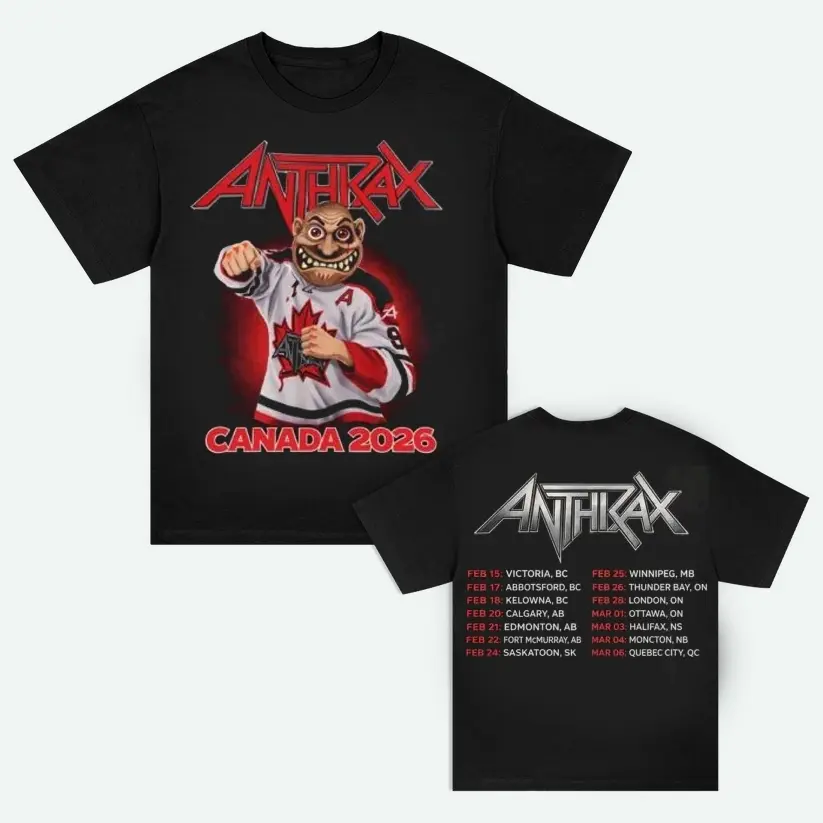 Anthrax Canada Tour 2026 Canada T-shirt