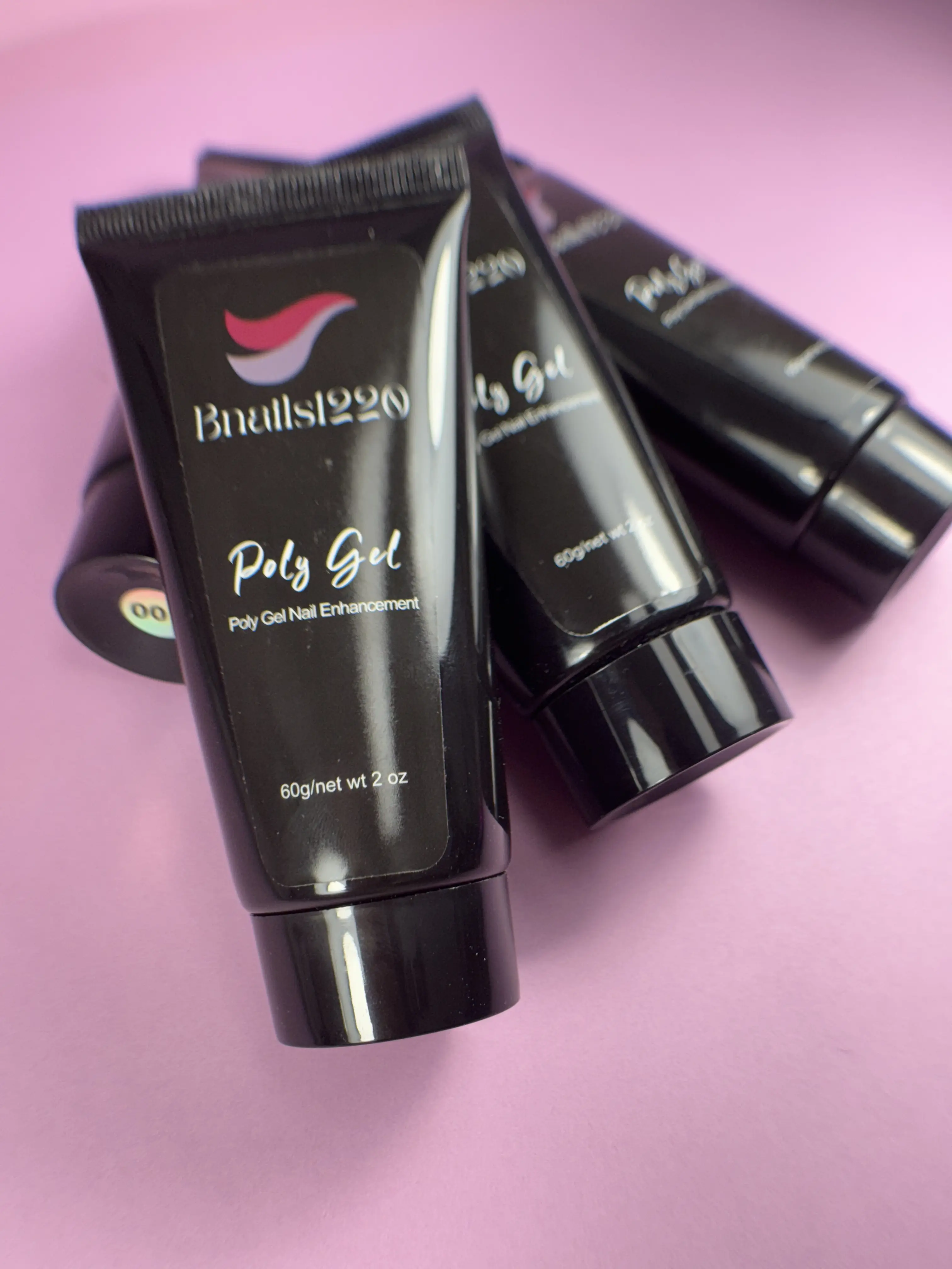 Polygel Profesional - Rosa con brillo (60 ml)