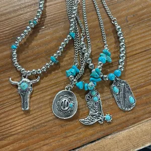 Western fashion jewelry- cluster necklace sets