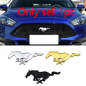 3D Car Front Grille Emblem for Ford Mustang St, Racing Focus, Fiesta, Ecosport, Escort, Ranger, Fusion, Mondeo, Edge, Taurus, Shelby, Sticker For Cars, Car Stickers