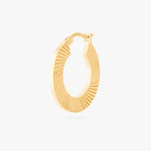 Studs Fluted Crescent Hoop