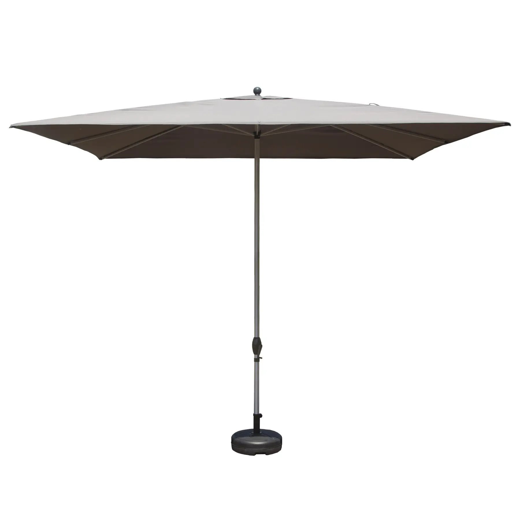 Rectangle Patio Umbrella with Crank Lift and Tilt Function, Grey Outdoor Shade Parasol for Garden Deck Backyard, UV Protection Sun Shelter, Easy Open Close Mechanism, Base Not Included, Home Furniture and Household Product Search Terms